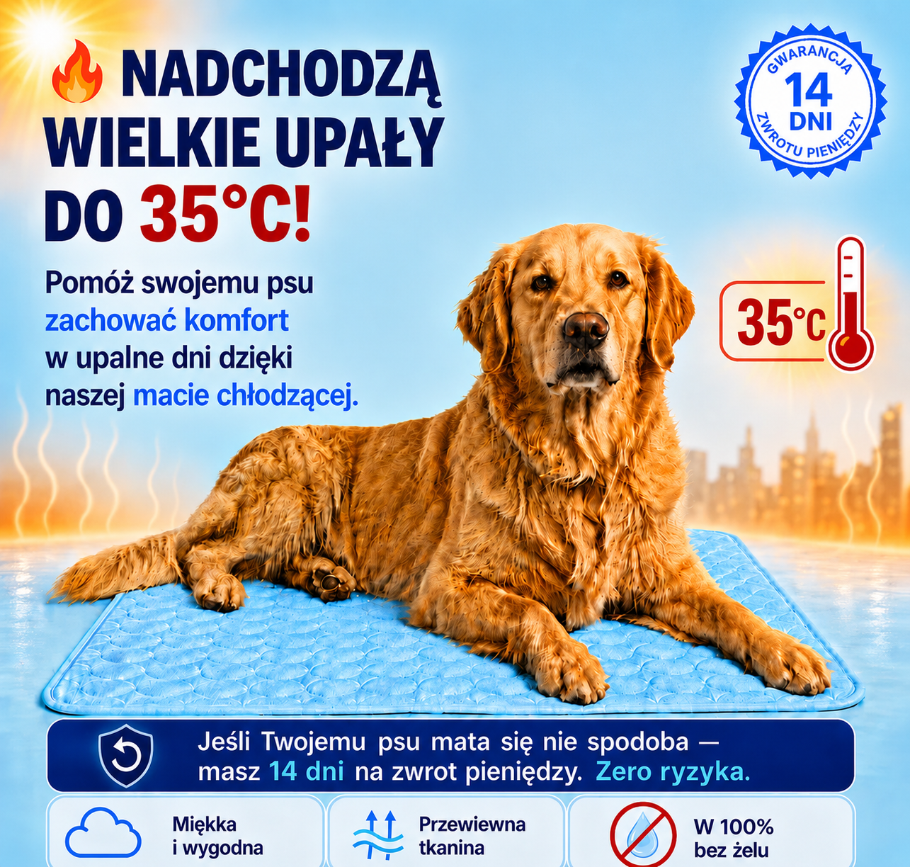 Chłodna Mata - Chłodząca Mata dla Psa™